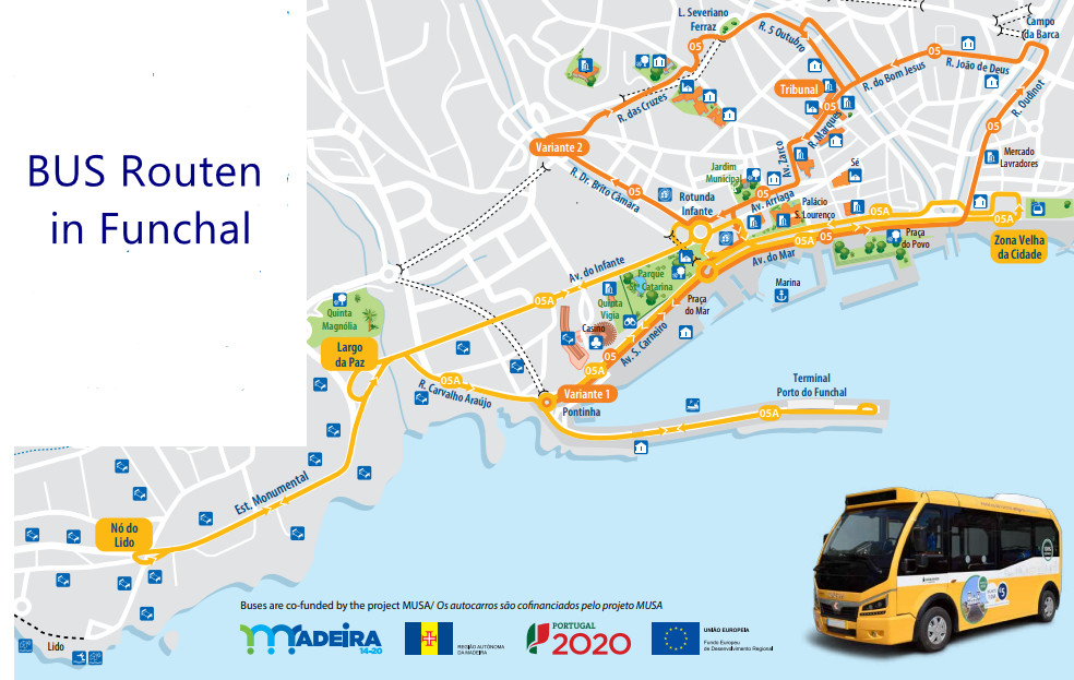 Busfahren in Funchal ohne Stress zum Ziel